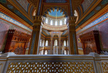 İstanbul, Türkiye, 11 Eylül 2023: Sultan Abdulhamid tarafından Beşiktaş 'ta inşa edilen Yıldız Hamidiye Camii, (Türk Yıldız Hamidiye Camisi, Beşiktaş, İstanbul))