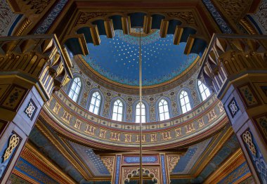 İstanbul, Türkiye, 11 Eylül 2023: Sultan Abdulhamid tarafından Beşiktaş 'ta inşa edilen Yıldız Hamidiye Camii, (Türk Yıldız Hamidiye Camisi, Beşiktaş, İstanbul))