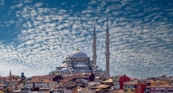 Moschea Fatih Conquistatore Blu Istanbul Turchia Architettura Islamica Istanbul — Foto Stock