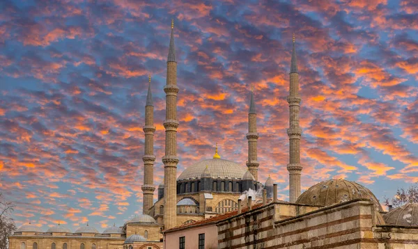 Moschea Selimiye Vista Esterna Nella Città Edirne Turchia Edirne Era — Foto Stock