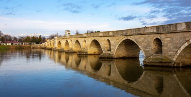 meric bridge and selimiye mosque, Edirne, Turkey