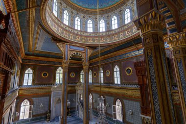 İstanbul, Türkiye, 11 Eylül 2023: Sultan Abdulhamid tarafından Beşiktaş 'ta inşa edilen Yıldız Hamidiye Camii, (Türk Yıldız Hamidiye Camisi, Beşiktaş, İstanbul))