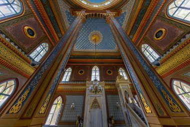 İstanbul, Türkiye, 11 Eylül 2023: Sultan Abdulhamid tarafından Beşiktaş 'ta inşa edilen Yıldız Hamidiye Camii, (Türk Yıldız Hamidiye Camisi, Beşiktaş, İstanbul))