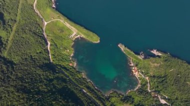 Gideros körfezi manzaralı, Cide, Kastamonu, Türkiye, ayrıca Genoese tarihli Karadeniz 'in en güzel doğal körfezi.