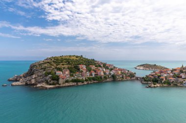 Bartin Türkiye 'de Amasra' nın güzel hava manzarası