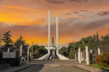 Lausanne Monument view in Edirne City of Turkey