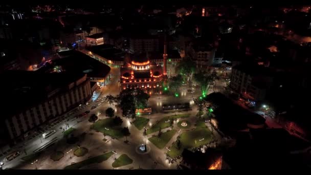 Мечеть Загнос Паса Площа Місті Балікшир — стокове відео