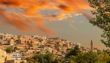Türkiye 'nin güneydoğusunda yer alan Mardin Şatosu ile Eski Mardin' in (Eski Mardin) antik ve taş evleri