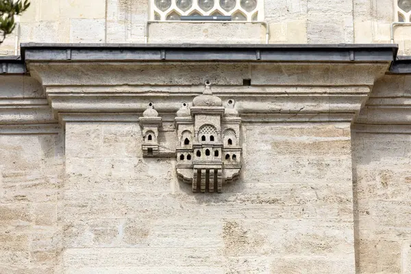 Bird houses in ottoman architecture. Photographs of Ayazma Mosque. Birdhouses added to buildings to accommodate birds