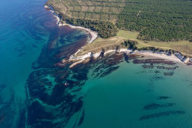 Kefken köyü yakınları, morfolojik kayalar ve Karadeniz, Kocaeli, Türkiye