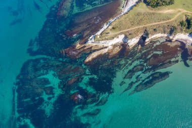 Kefken köyü yakınları, morfolojik kayalar ve Karadeniz, Kocaeli, Türkiye