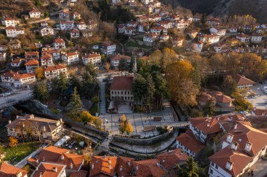 Bolu 'nun güzel bölgesi Goynuk ve tarihi Osmanlı evlerinin manzarasıdır..