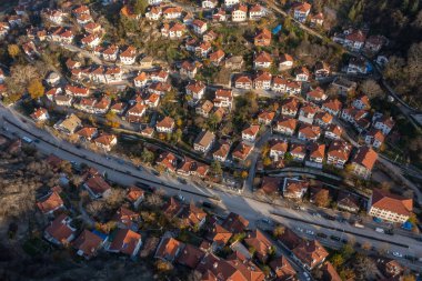 Bolu 'nun güzel bölgesi Goynuk ve tarihi Osmanlı evlerinin manzarasıdır..