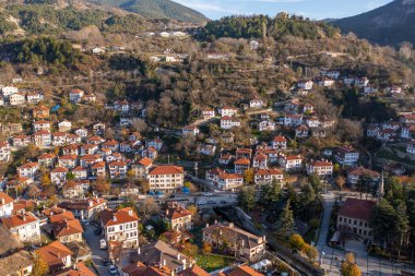 Bolu 'nun güzel bölgesi Goynuk ve tarihi Osmanlı evlerinin manzarasıdır..
