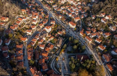 Bolu 'nun güzel bölgesi Goynuk ve tarihi Osmanlı evlerinin manzarasıdır..