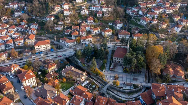 Bolu 'nun güzel bölgesi Goynuk ve tarihi Osmanlı evlerinin manzarasıdır..
