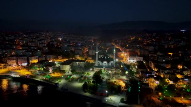 Pemandangan Pesisir Kota Akcakoca Provinsi Duzce — Stok Video