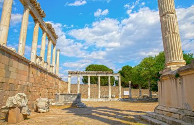 The Temple of Trajan in Pergamon Ancient City