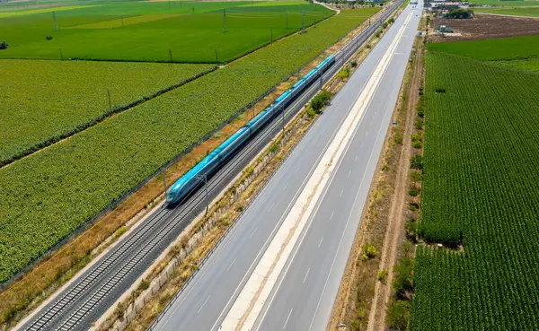 stock image High-speed train passing through umra District of Konya province