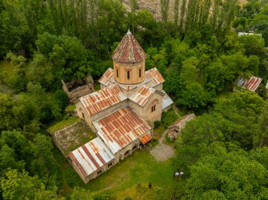 Haho (Hahuli) Monastery. Medieval Georgian Orthodox monastery. Monasteries of Turkey. Tortum, Erzurum clipart