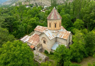 Haho (Hahuli) Monastery. Medieval Georgian Orthodox monastery. Monasteries of Turkey. Tortum, Erzurum clipart