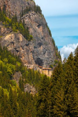 Sumela Monastery (Turkish: Smela Manastr) is a Greek Orthodox monastery, in the Maka district of Trabzon Province in modern Turkey. clipart