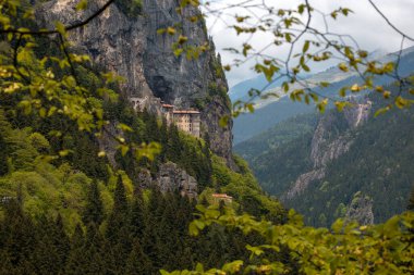 Sumela Monastery (Turkish: Smela Manastr) is a Greek Orthodox monastery, in the Maka district of Trabzon Province in modern Turkey. clipart