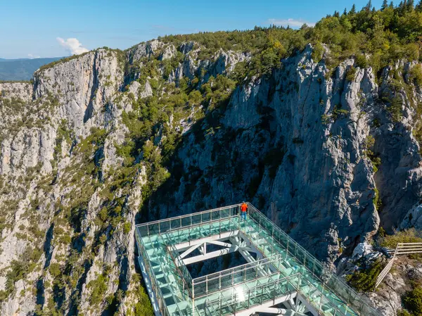 stock image Catak Canyon and Glass Observation Deck located in Kre Mountains National Park in Azdavay District of Kastamonu Province