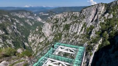Kastamonu 'nun Azdavay ilçesindeki Kre Dağları Ulusal Parkı' nda bulunan Catak Kanyonu ve Cam Gözlem Güvertesi