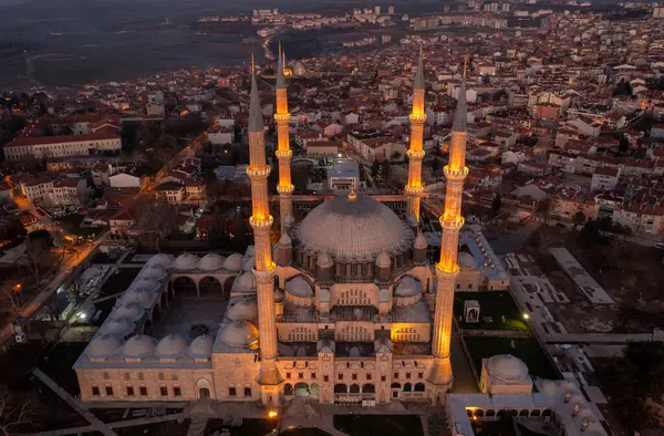 stock image Selimiye Mosque exterior view in Edirne City of Turkey. Edirne was capital of Ottoman Empire.