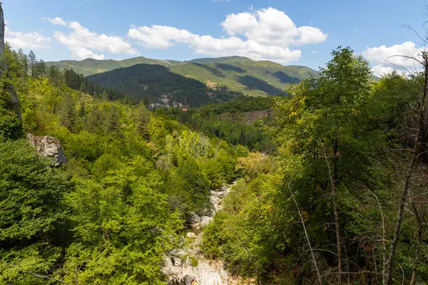 Stock image Horma Canyon, Kure Mountains National Park, Kastamonu, Turkey. Wooden walking path.