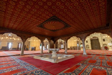 Interior of the Selimiye Mosque. The UNESCO World Heritage Site Of The Selimiye Mosque, Built By Mimar Sinan In 1575 clipart