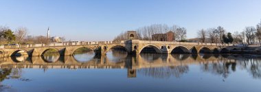 Tunca bridge over Tunca river and Selimiye Mosque inEdirne