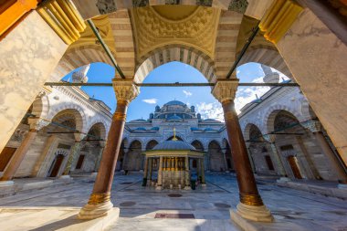 Beyazit Mosque - 16th century Ottoman imperial mosque as seen from the Beyazt Square (Freedom Square).