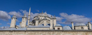 A beautiful view of the Nuruosmaniye Camii, the mosque near the Grand Bazaar in Istanbul, Turkey clipart