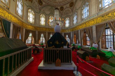 İstanbul 'un tarihi ve turistik bölgesinde Eminonu yakınlarındaki Sultan Abdulhamid I mozolesi veya türbesi.