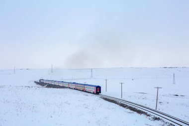 Eastern Express in Winter Kars Turkey clipart