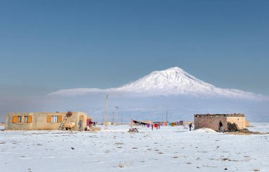 Soğuk kış koşulları ve arka plan, Ararat Dağı, Tarım, Türkiye