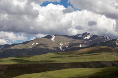 shepherd grazing her sheepi Erzincan, Turkey