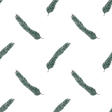 Evergreen şubesi. Çiçeksiz desen.