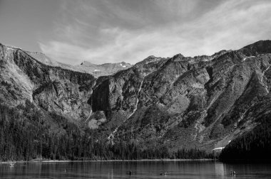 Shoreline view from Avalanche Lake in Glacier National Park, MT.A. High quality photo