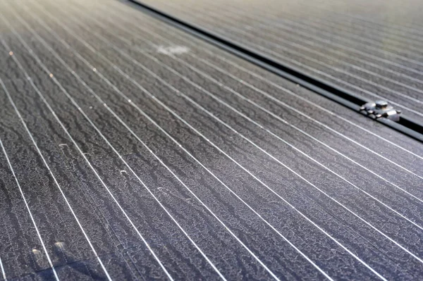 Dust Covered Solar Panel Wash High Quality Photo — Photo