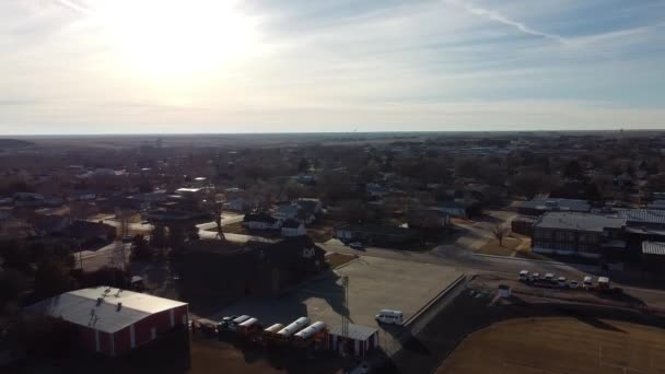 Hoxie Kansas 360 Derecelik Hava Görüntüsü Yüksek Kalite Tam Görüntü — Stok video