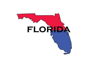 Siyasi açıdan Florida eyaletini yarı kırmızı ve mavi ile ikiye böldü. Yüksek kalite fotoğraf