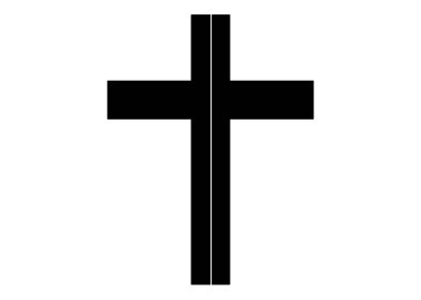 Hristiyanlık ve kilise arasındaki bölünmeyi sembolize eden bir çizgiyle kesiştir. Yüksek kalite fotoğraf