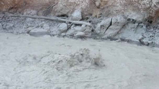 Boiling Mud Pot Sulfur Works Lassen Volcanic National Park California — Stock Video