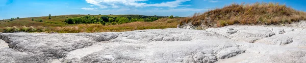 Vista Panorâmica Parque Histórico Estadual Ashfall Fossil Beds Condado Antelope Fotos De Bancos De Imagens