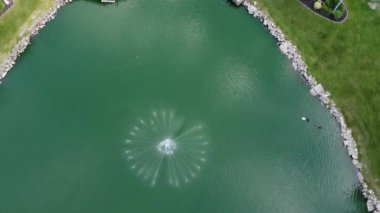 The Shotto of the Grotto of the Redemption, Iowa 'daki Drone Manzarası. Yüksek kalite 4k görüntü