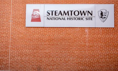 Scranton, Pennsylvania, USA - 9.22.2024: Front building sign to Steamtown National Historic Site. . High quality photo clipart