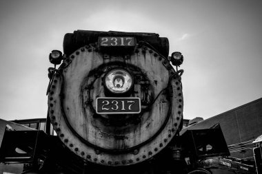 Scranton, Pennsylvania, USA - 9.22.2024: Boston and Maine No. 3713 engine at Steamtown National Historic Site. . High quality photo clipart